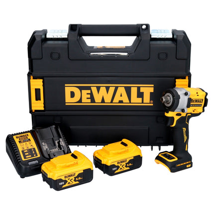 DeWalt DCF 922 P2 Akku Schlagschrauber 18 V 400 Nm 1/2" Brushless + 2x Akku 5,0 Ah + Ladegerät + TSTAK