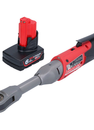 Milwaukee M12 FIR38LR-601 Cordless ratchet long 12 V 75 Nm 3/8" + 1x rechargeable battery 6.0 Ah - without charger