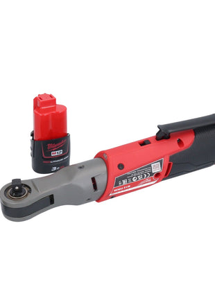 Milwaukee M12 FIR38-301 Cricchetto a batteria 12 V 75 Nm 3/8" 1/4" + 1x batteria ricaricabile 3,0 Ah - senza caricabatterie