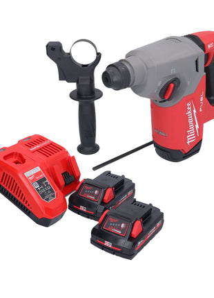 Milwaukee M18 FH-302 Perforateur sans fil 2,5 J 18V SDS plus sans balais + 2x Batteries 3,0 Ah + Chargeur