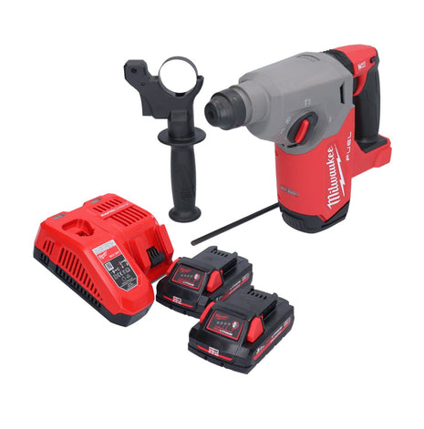 Milwaukee M18 FH-302 Perforateur sans fil 2,5 J 18V SDS plus sans balais + 2x Batteries 3,0 Ah + Chargeur