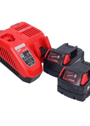 Trapano a percussione a batteria Milwaukee M18 FH-502 18 V 2,5 J SDS plus Brushless + 2x batteria ricaricabile 5,0 Ah + caricatore