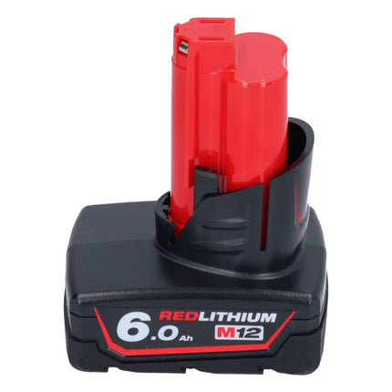 Amoladora recta Milwaukee M12 FDGA-601 angular 12 V 6 / 8 mm sin escobillas + 1x batería 6,0 Ah - sin cargador