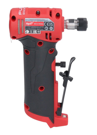 Milwaukee M12 FDGA-602 Geradschleifer abgewinkelt 12 V 6 / 8 mm Brushless + 2x Akku 6,0 Ah + Ladegerät