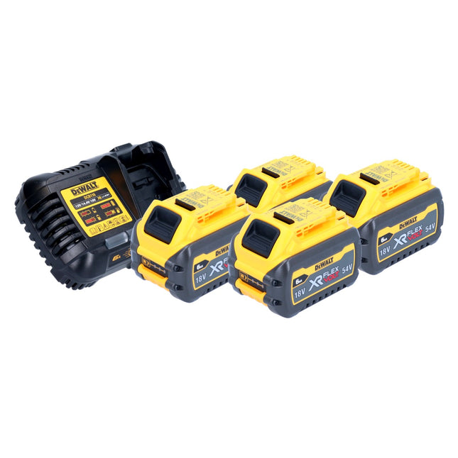 Starter kit a batteria 18 V DeWalt 4x batteria DCB 546 6,0 Ah + caricatore rapido DCB 116 XR