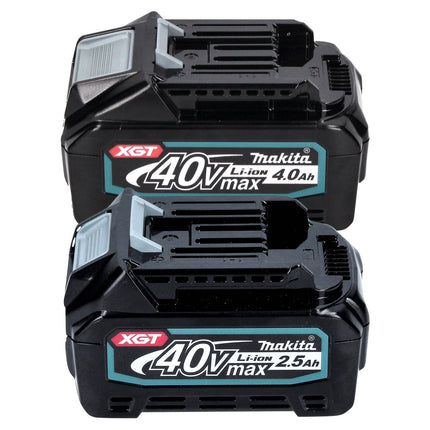 Makita Power Source Kit 2x akumulator BL 4025 40 V maks. 2,5 Ah XGT + 2x akumulator BL 4040 40 V maks. 4,0 Ah XGT + ładowarka DC 40 RA + Makpac