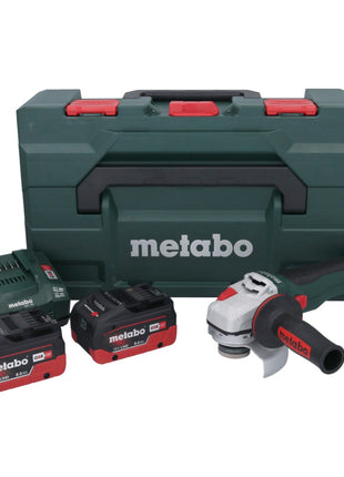 Metabo WB 18 LT BL 11-125 Quick Akku Winkelschleifer 18 V 125 mm Brushless + 2x Akku 8,0 Ah + Ladegerät + metaBOX ( 613054810 ) - Toolbrothers