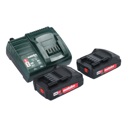 Metabo AHS 18-65 V cordless hedge trimmer 18 V 63 cm + 2x battery 2.0 Ah + charger