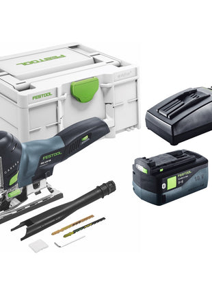 Festool CARVEX PSC 420-Basic 18 V 120 mm seghetto alternativo a batteria senza spazzola + 1x batteria 5,0 Ah + caricabatterie + systainer
