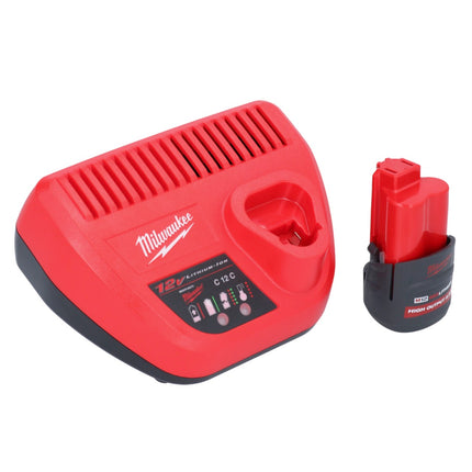 Milwaukee Milwaukee M12 GG-251 pompe à graisse 12 V 562 bar + 1x batterie 2,5 Ah + chargeur
