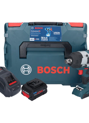 Bosch GDS 18V-1050 HC Visseuse à chocs sans fil 18 V 1050 Nm BITURBO Brushless + 1x batterie ProCORE 8,0 Ah + chargeur + L-Boxx