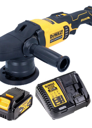 DeWalt DCM 848 M1 Akku Exzenterpolierer 18 V 125 mm Brushless + 1x Akku 4,0 Ah + Ladegerät