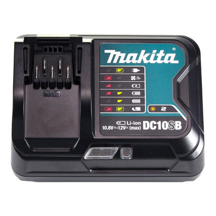 Zestaw Makita Power Source 4x akumulator BL 1041 B 12 V maks. 4,0 Ah CXT ( 4x 197406-2 ) + ładowarka DC 10 SB ( 197363-4 ) + Makpac