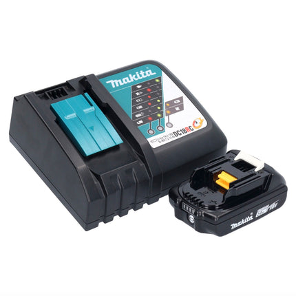 Makita DHP 484 RA1B Perceuse-visseuse à percussion sans fil 18 V 54 Nm Brushless noir + 1x batterie 2,0 Ah + chargeur