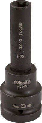 KS TOOLS 1' Bussola per avvitatore pneumatico, lunga, E24 ( 450.0484 )