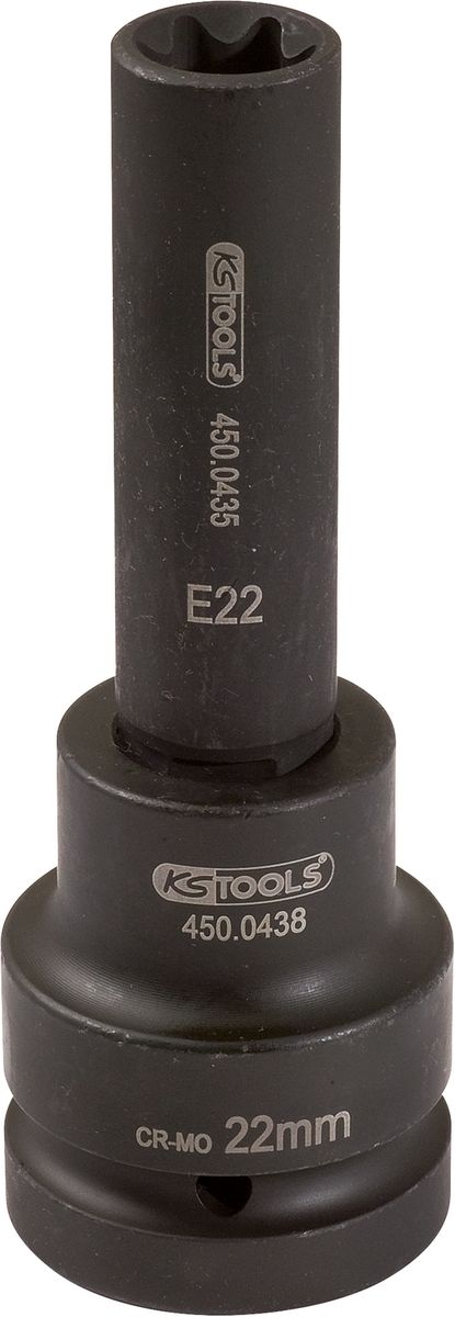 KS TOOLS 1' Bussola per avvitatore pneumatico, lunga, E24 ( 450.0484 )