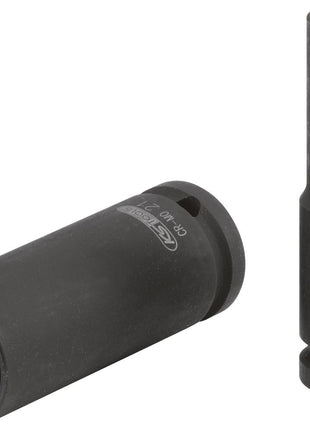 KS TOOLS 1/2" 12-kant-Kraft-Stecknuss, lang, 27 mm ( 515.0973 )