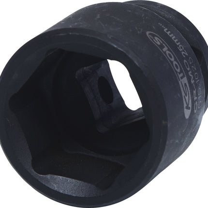 KS TOOLS 1/2" Sechskant-Kraft-Stecknuss, kurz, 25mm ( 515.1025 )