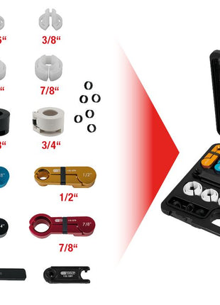 KS TOOLS Leitungsverbinder-Entrieglungs-Satz, 22-tlg ( 115.1260 ) - Toolbrothers