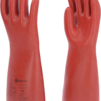 KS TOOLS Elektriker-Schutzhandschuh mit mechanischen und thermischen Schutz, Größe 10, Klasse 0, rot ( 117.0007 ) - Toolbrothers