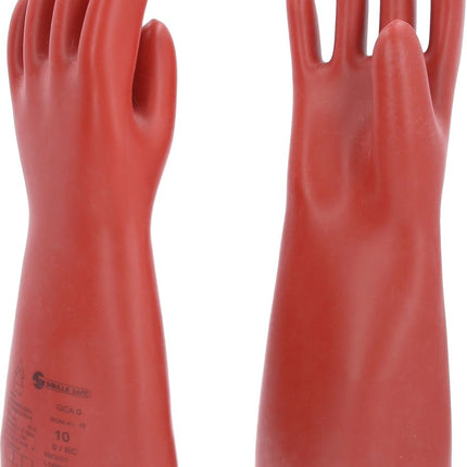 KS TOOLS Elektriker-Schutzhandschuh mit mechanischen und thermischen Schutz, Größe 10, Klasse 0, rot ( 117.0007 ) - Toolbrothers