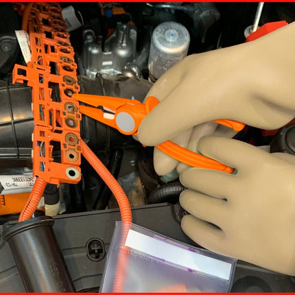 KS TOOLS Guanto di protezione da elettricista con isolamento di protezione, taglia 12, classe 0, Bianco ( 117.0053 )