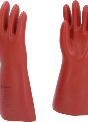 KS TOOLS Elektriker-Schutzhandschuh mit mechanischem Schutz, Größe 10, Klasse 0, rot ( 117.0069 )