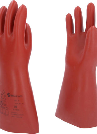 KS TOOLS Elektriker-Schutzhandschuh mit mechanischem Schutz, Größe 10, Klasse 0, rot ( 117.0069 )