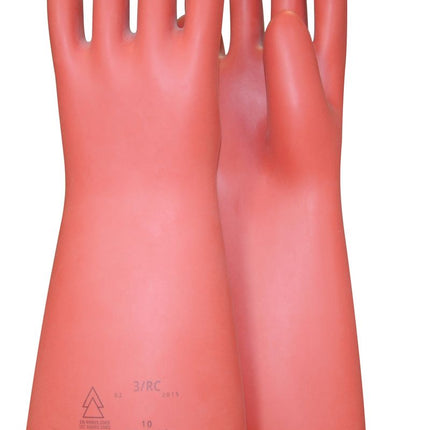 KS TOOLS Guanto di protezione da elettricista con protezione meccanica e termica, taglia 10, classe 2, rosso ( 117.0093 )