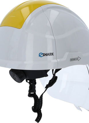 KS TOOLS Casco di protezione da lavoro con protezione per il viso, giallo ( 117.0136 )