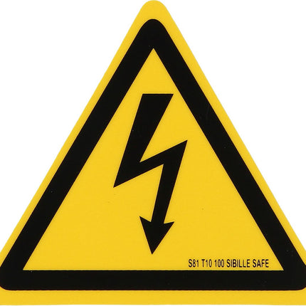 KS TOOLS Cartello di avvertenza con lampo ibrido, plastica, 100 mm ( 117.0177 )