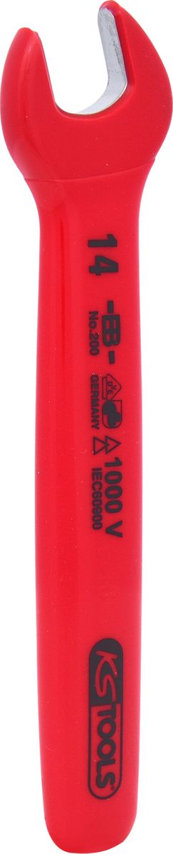 KS TOOLS Maulschlüssel mit Schutzisolierung, 14mm ( 117.1514 )