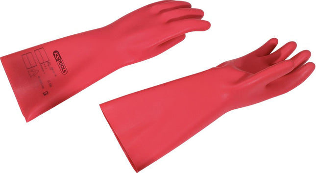 KS TOOLS Guanti di protezione per elettricisti con protezione di isolamento, taglia 9, rosso ( 117.1756 )