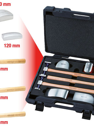 KS TOOLS Jeu pour le débosselage, 7 pcs ( 140.2100 )