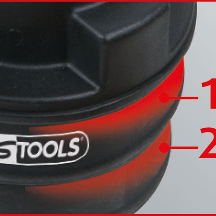 KS TOOLS 2-stufiger Gegenstopfen-Adapter, 105x110 mm ( 150.2536 ) - Toolbrothers
