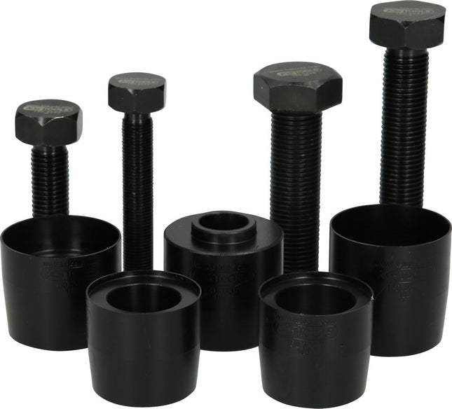 KS TOOLS Anello di tenuta dell'albero in teflon e anello Simmer, kit utensili di montaggio, 9 pz ( 150.3635 )