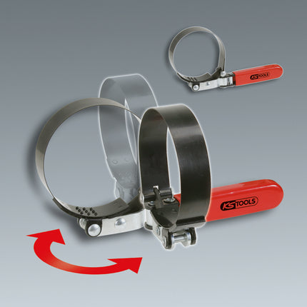 KS TOOLS Chiave a nastro p.filtro olio,Ø73-85mm ( 150.9378 )