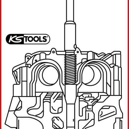 KS TOOLS Injektoren-Sitz-Reinigungswerkzeug, Mercedes  ( 152.1388 ) - Toolbrothers