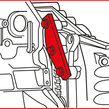 KS TOOLS Jeu d&apos;outils de réglage moteur pour Ford / Land Rover / PSA / Volvo, 6 pcs ( 400.1625 )