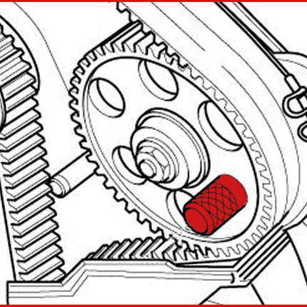 KS TOOLS Jeu d&apos;outils de réglage moteur pour VAG / Volvo, 2 pcs ( 400.1725 )