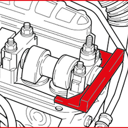 KS TOOLS Jeu d&apos;outils de réglage moteur pour VAG / Volvo, 2 pcs ( 400.1725 )