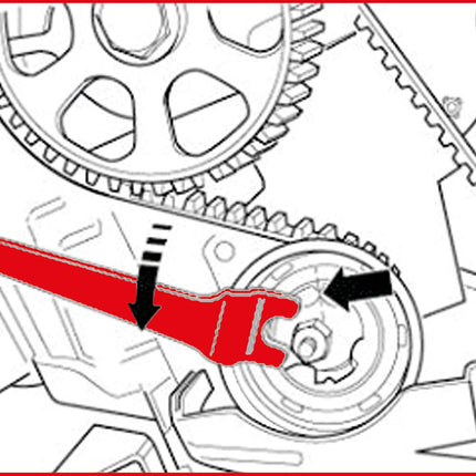 KS TOOLS Jeu d&apos;outils de réglage moteur pour VAG, 21 pcs ( 400.2225 )