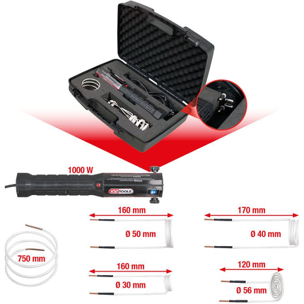 KS TOOLS Induktions-Heizpistolen-Satz, 6-tlg ( 500.8480 ) - Toolbrothers