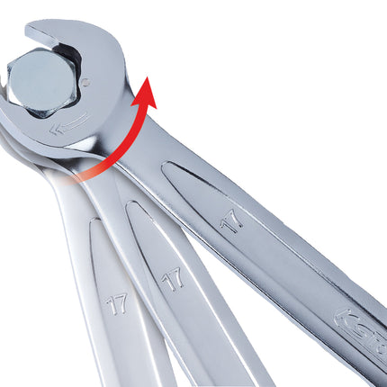 KS TOOLS DUO GEARplus Ringmaulschlüssel,Maul-Ratschenfunktion 9mm ( 503.5209 ) - Toolbrothers