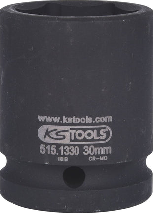 KS TOOLS 3/4" Sechskant-Kraft-Stecknuss, kurz, 30mm ( 515.1330 ) - Toolbrothers