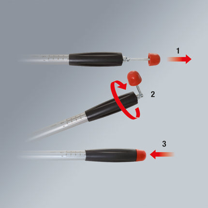 KS TOOLS 3/4' Chiave dinamometrica a sgancio immediato c.quadro passante,140-800Nm ( 516.3545 )