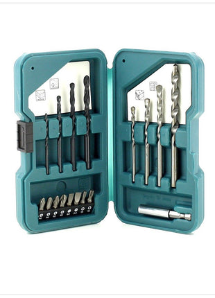 Makita DLX 2056 SYW 18 V - Set Weiß: DHP 453 + DCL 180 + 2 x 1,5 Ah Akku, Ladegerät in Werkzeugtasche - Toolbrothers