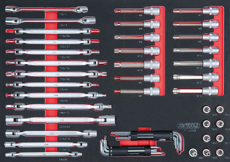 KS TOOLS SCS Schlüssel-Satz, 53-tlg in 1/1 Systemeinlage ( 711.0053 ) - Toolbrothers