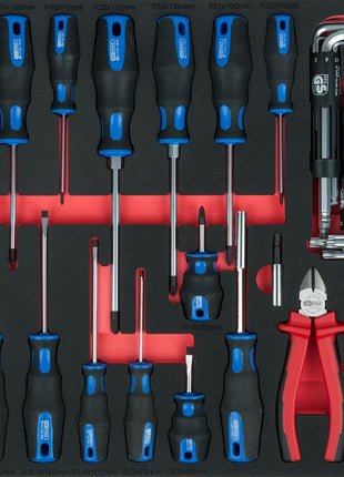 KS TOOLS Module de tournevis et de pinces, 59 pcs, modules système 1/1 ( 711.1059 )