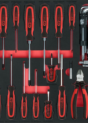 KS TOOLS Module de tournevis et de pinces, 59 pcs, modules système 1/1 ( 711.1059 )